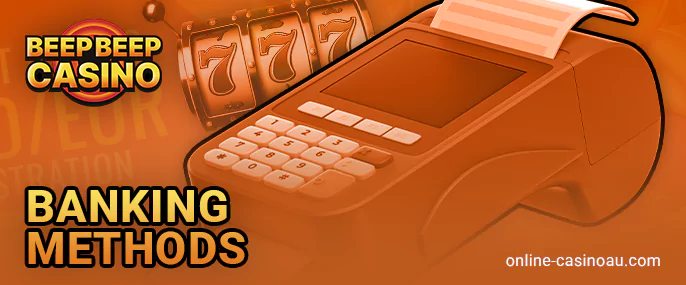 Payments at Beep Beep Casino for residents from Australia