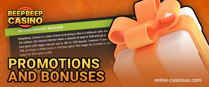 Big bonuses for Beep Beep Casino players