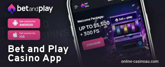 Download Bet and Play Casino App for android or ios