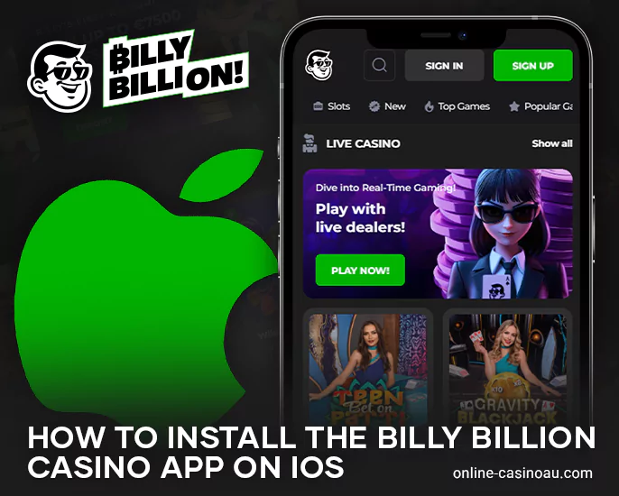 How to install Billy Billion Casino app on iPhone