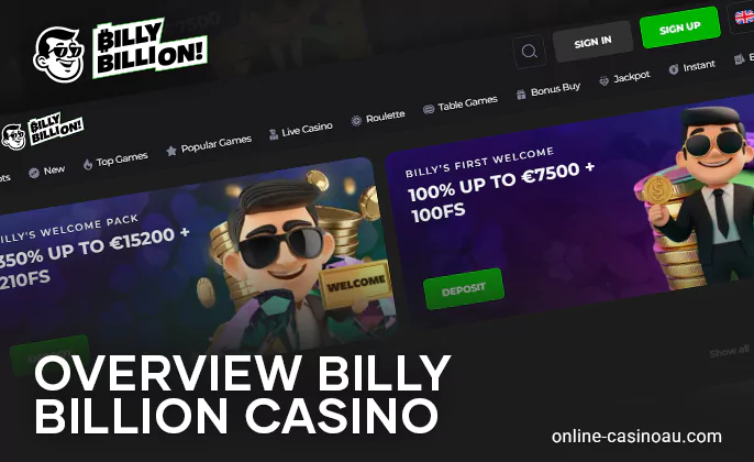 Expert review of Billy Billion Casino for Aussies