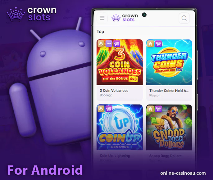 How to install CrownSlots app on android