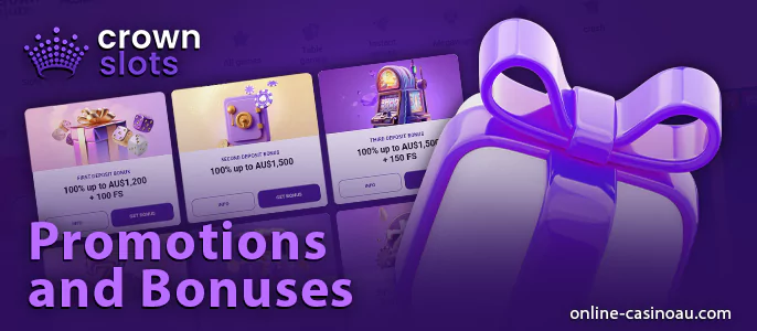 Get bonuses to play at CrownSlots Casino for real money