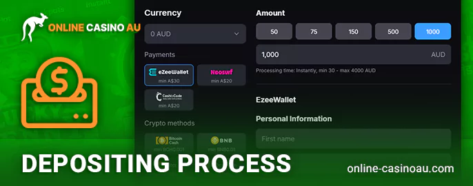 How to deposit to casino via EzeeWallet - guide