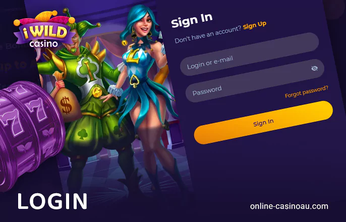 Online iWild Casino Log In Process