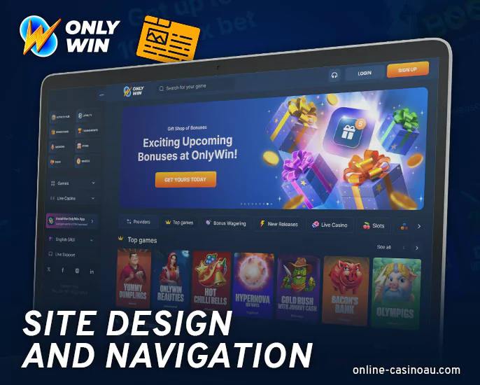 About Onlywin Casino Site Design