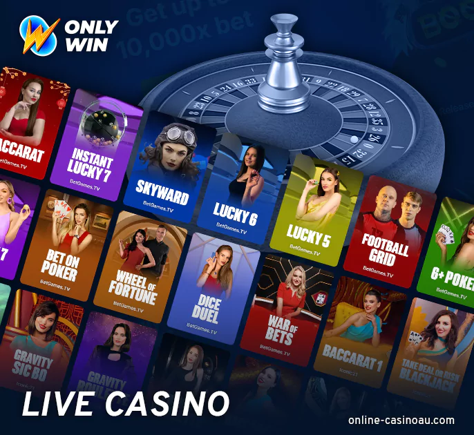 Play live games at Onlywin casino