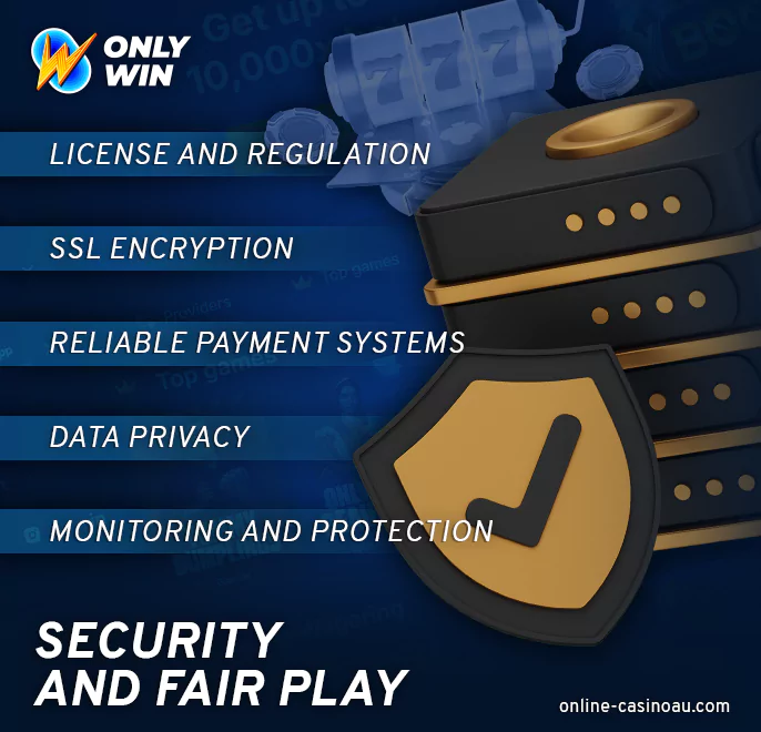 Safety of Australian players at Onlywin casino