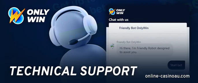 Contact Onlywin casino support team