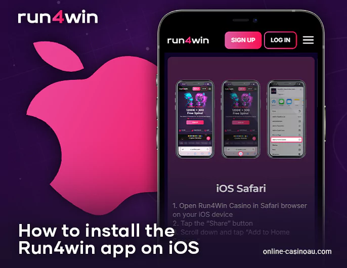 iOS app for playing Run4Win Casino games