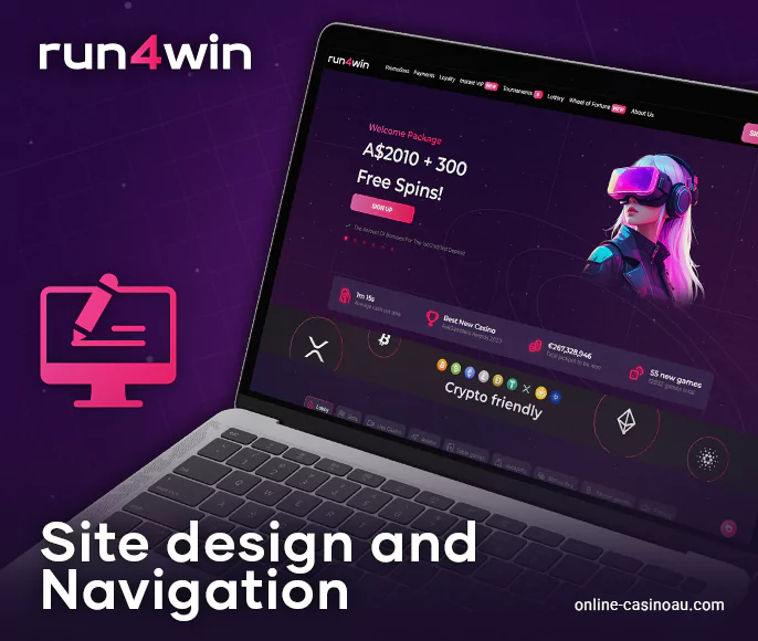 Run4Win Casino Site Orientation - Online Casino Design