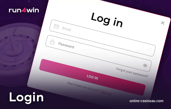 How to log in to your Run4Win Casino account