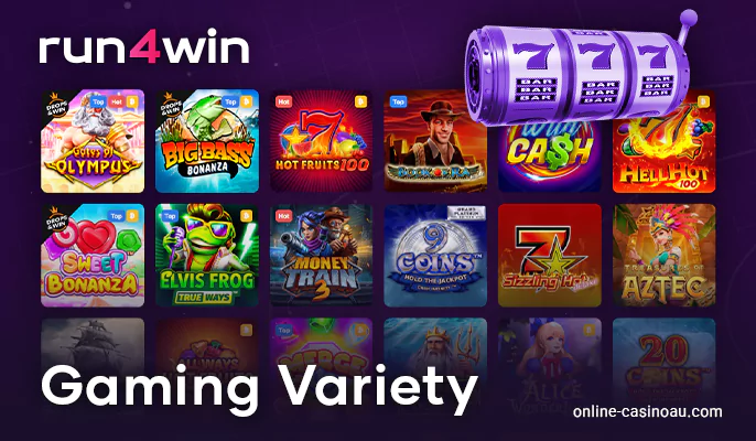 Online Pokies Section at Run4Win Casino