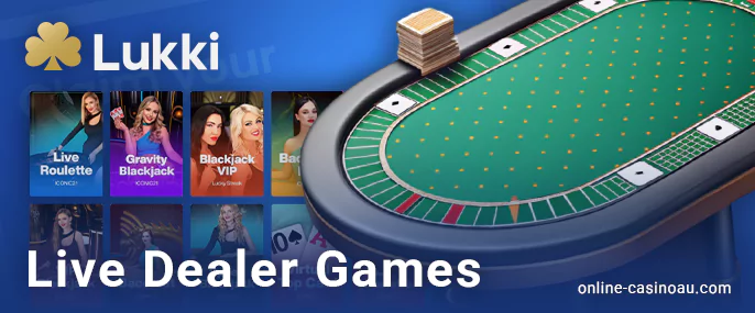 Lukki Casino Live Games Section - Examples