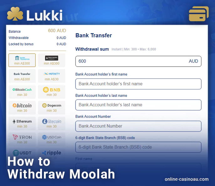 How to get winnings to your account from Lukki Casino