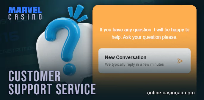 24/7 support at Marvel Casino