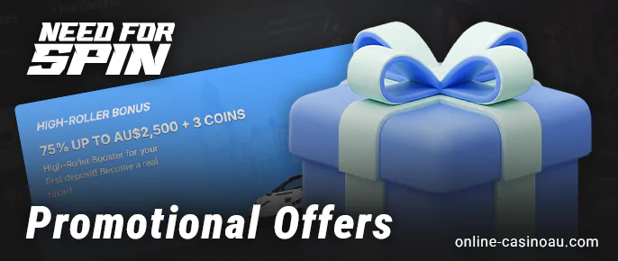 Bonuses on Need For Spin Casino website