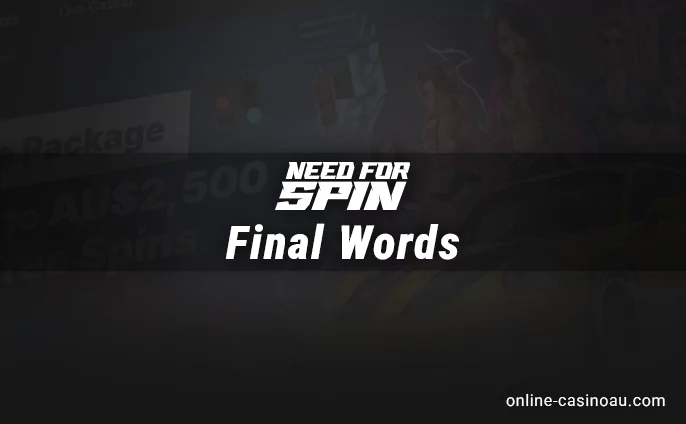 Need For Spin Casino review summary from an expert