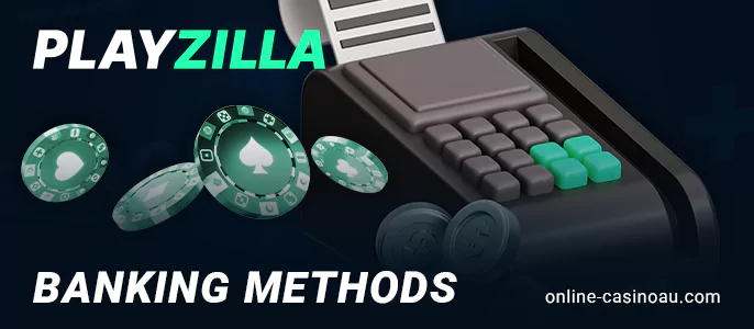 Payment transactions for Australian Playzilla casino players