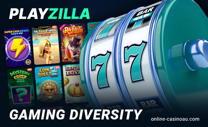 Play pokies on Playzilla - categories