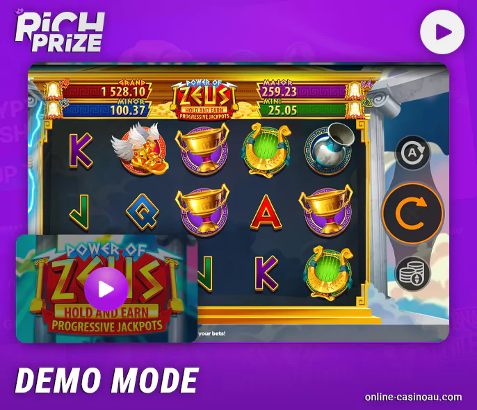 Free Pokies at Rich Prize Casino - demo