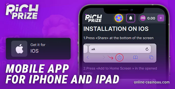 Play Rich Prize Casino on ios phone