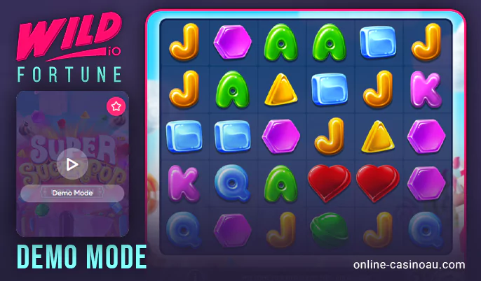 How the demo mode works at Wild Fortune Casino