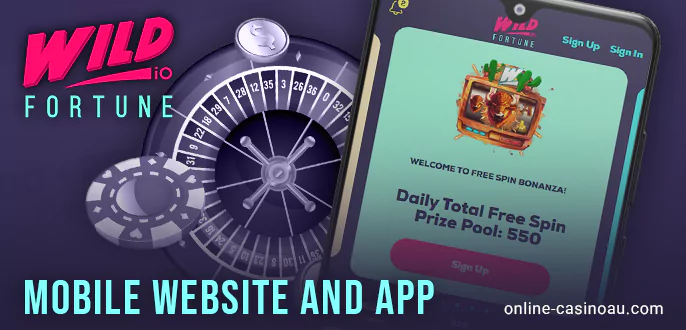 About Wild Fortune Casino app for mobile devices