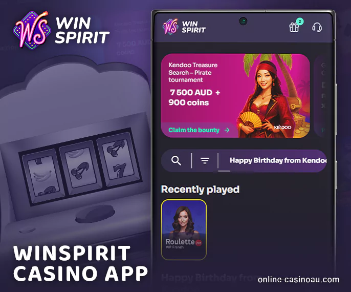 Play WinSpirit casino games on your mobile devices