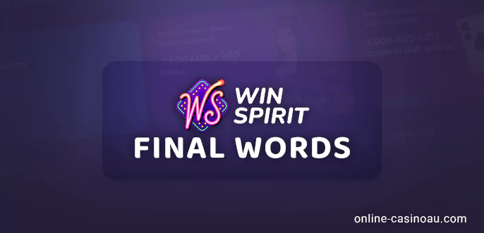 WinSpirit Casino review results from an expert