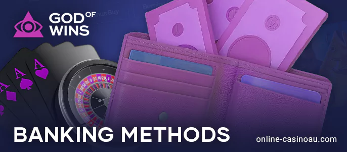 Methods for payments at God of Wins Casino