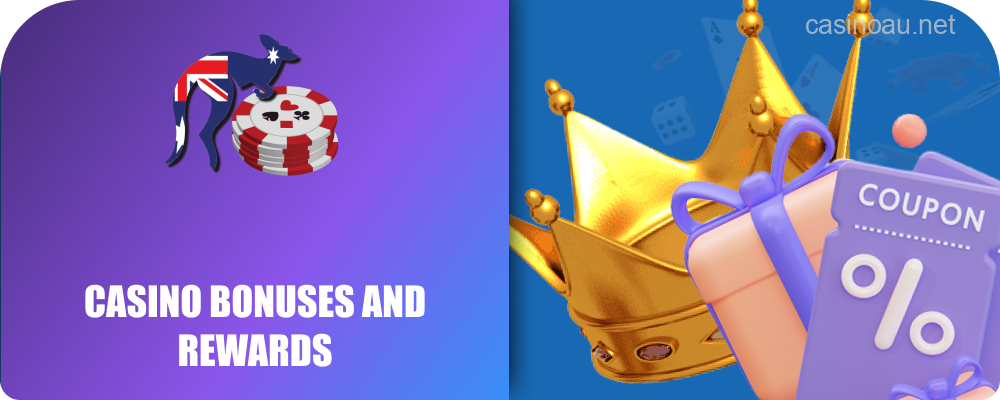 Promotional offers found on Australian casino sites