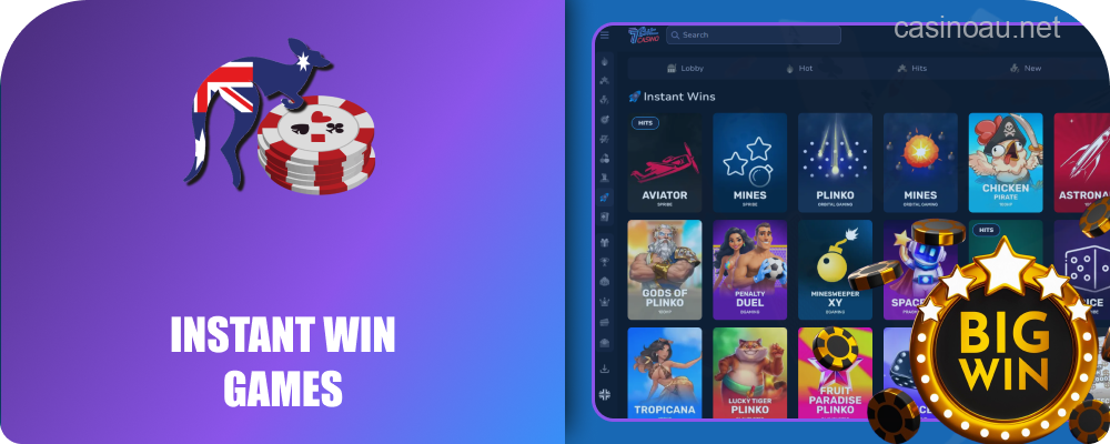 Fast-result games available at 7Bit Casino