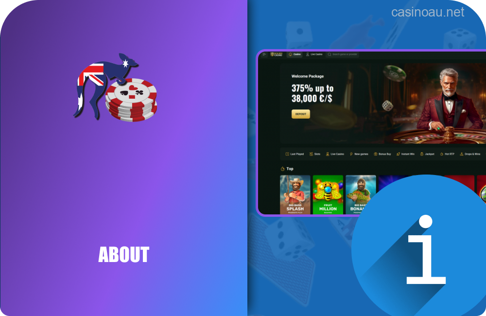 General overview of the Goldex Casino platform