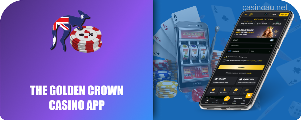 Mobile application for Golden Crown players